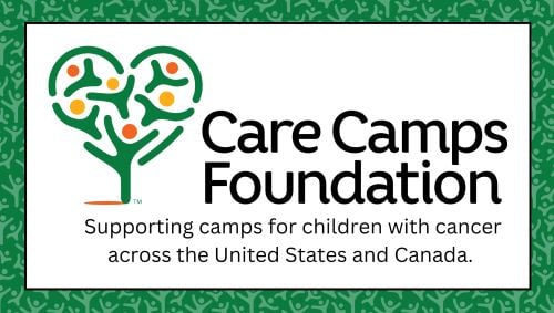 Care Camps Foundation logo supporting camps for children with cancer across the United States and Canada.